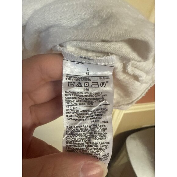 Old Navy Womens White Off-Shoulder Ruffle Top L 100% Cotton Lightweight Flowy Bl - Picture 4 of 5